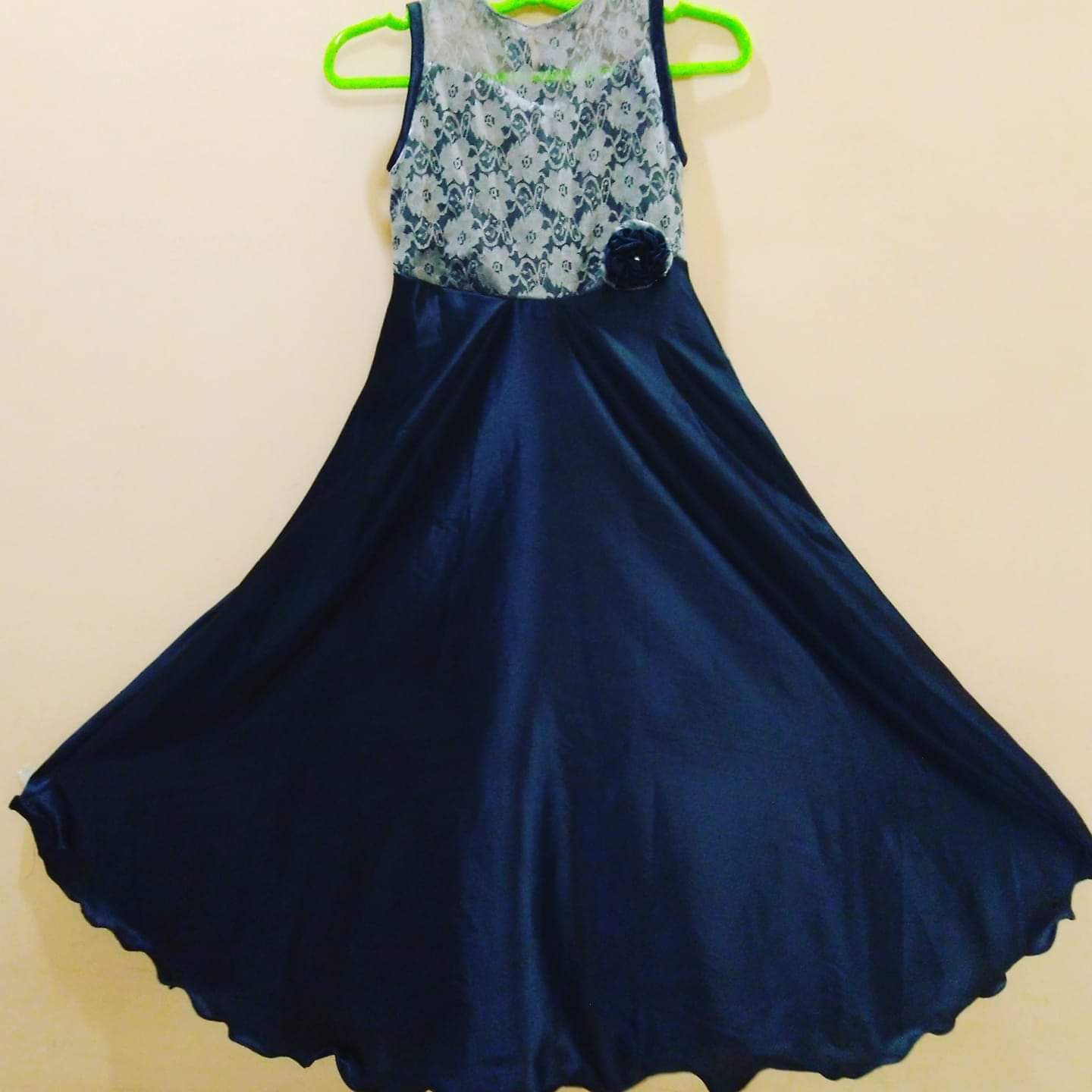 Stylish frock designed by Fashion designing student Mrs. Revathy Selvan